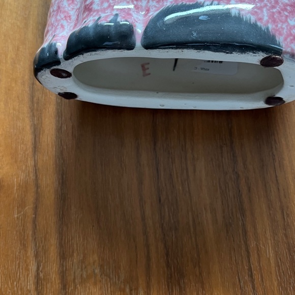 N. S. Gustin Co. Pink Ceramic Cat - Picture 5 of 5